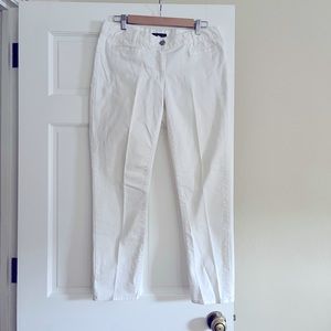 Lands End White Straight Leg Jeans